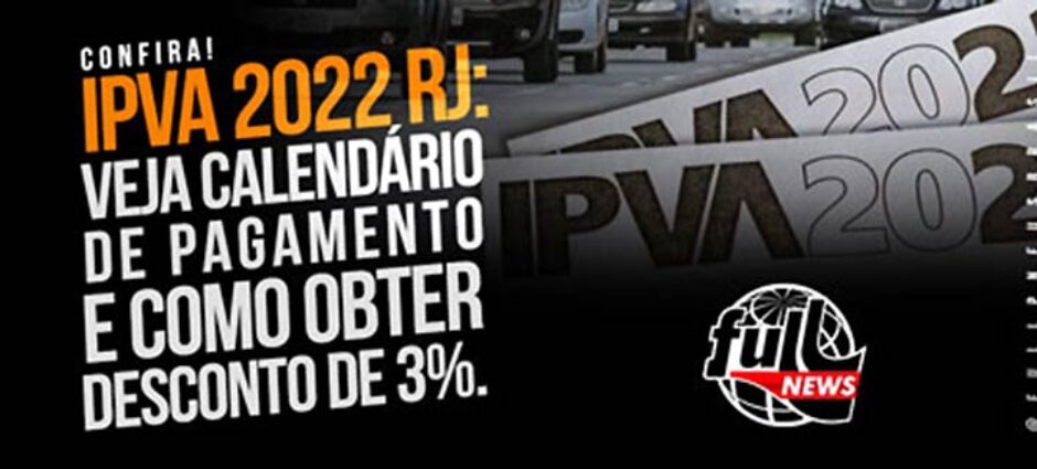 IPVA pago em cota única terá desconto no Rio de Janeiro