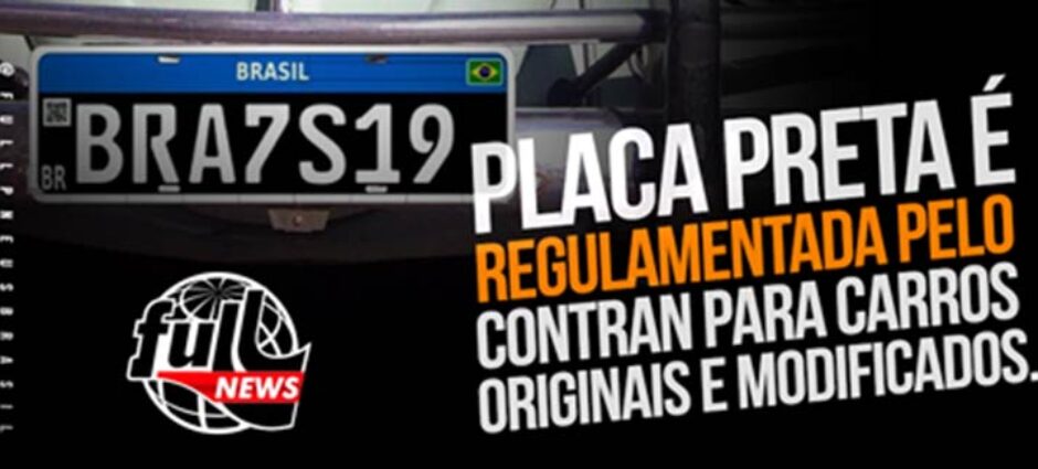 Placa preta de carros antigos de coleção é regulamentada pelo CONTRAN
