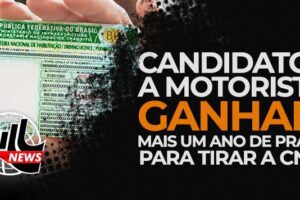 Candidatos a motorista ganham mais um ano de prazo para tirar a CNH