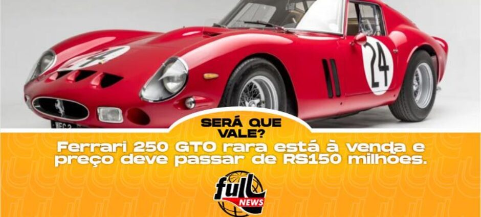 Ferrari GTO rara vai à leilão