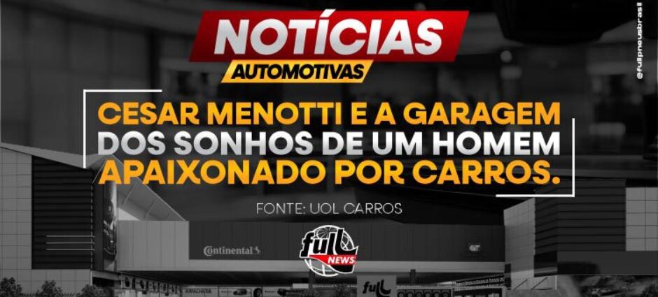 Sertanejo Cesar Menotti exibe carrões na sua garagem