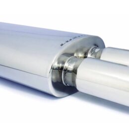 Silencioso Inox Fibra Longa Saída Dupla LA014