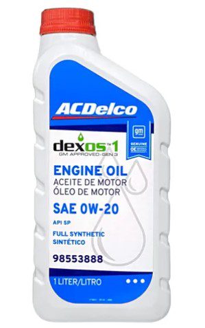 Óleo do Motor 0W20 ACDelco Dexos 1 Api Sp Sintético Aspirado 1L