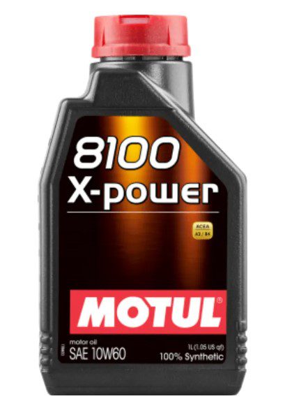 Óleo do Motor 10W60 Motul 8100 X-Power Acea A3 B4 Sintético 1L