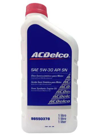 Óleo do Motor 5W30 ACDelco SAE Api SN Semissintético 1L