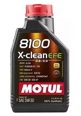 Óleo do Motor 5W30 Motul X Clean FE 8100 Dexos 2 C2 C3 Sintético 1L